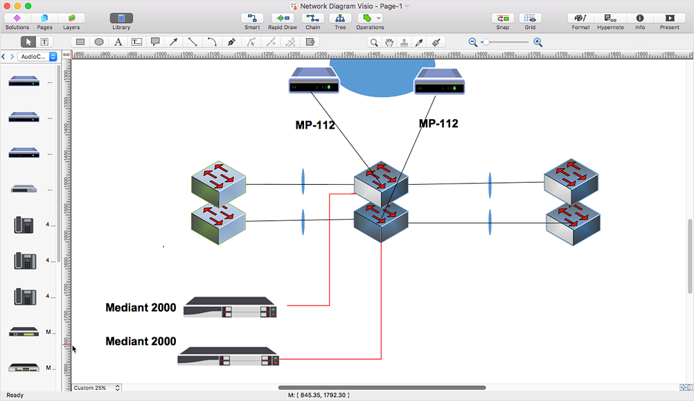 business flowchart, converted from ms visio vdx format to conceptdraw pro format