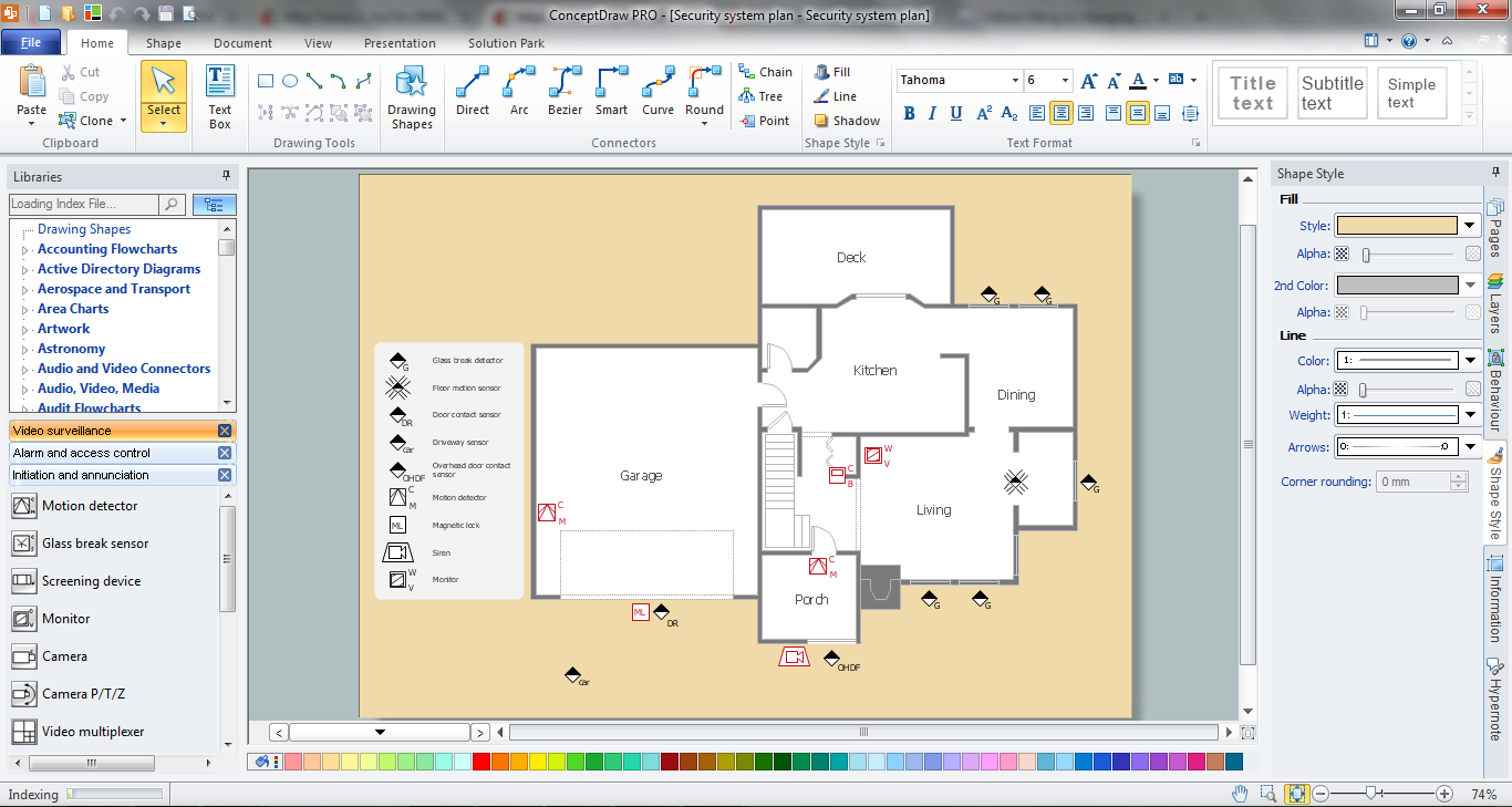 Physical Security Plan Template from www.conceptdraw.com