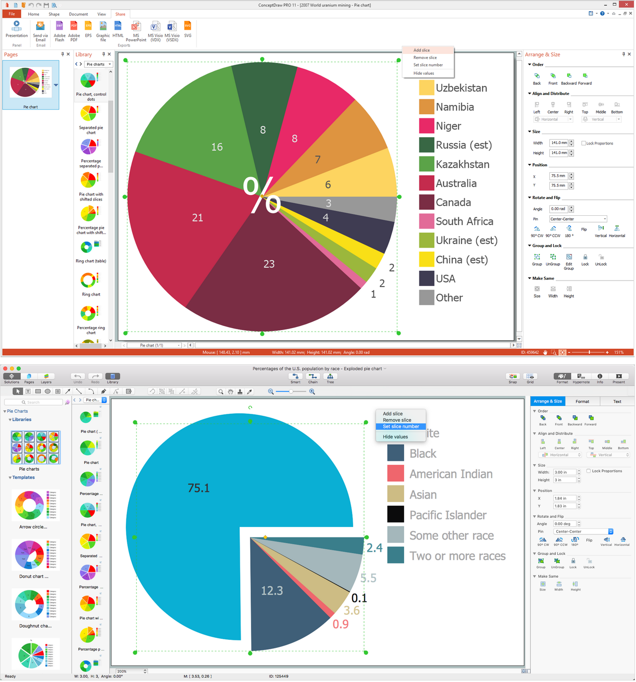 Pie Chart Software - macOS, Windows