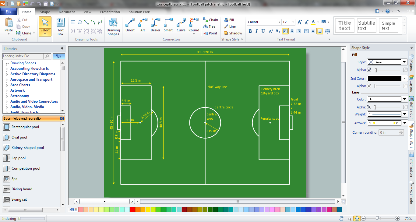 Playground Layout in ConceptDraw DIAGRAM title=