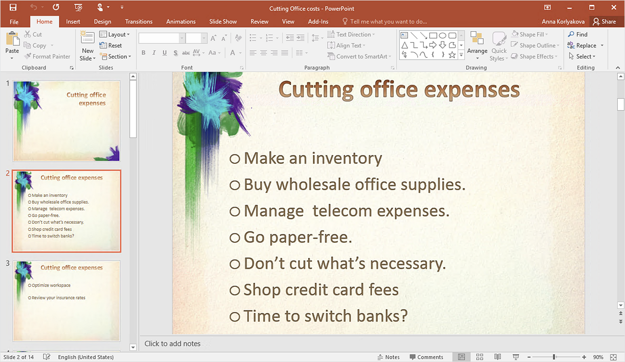 How to Create PowerPoint Text Slides from Mind Maps