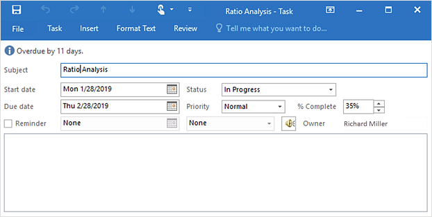 Send Task From a Mind Map to MS Outlook