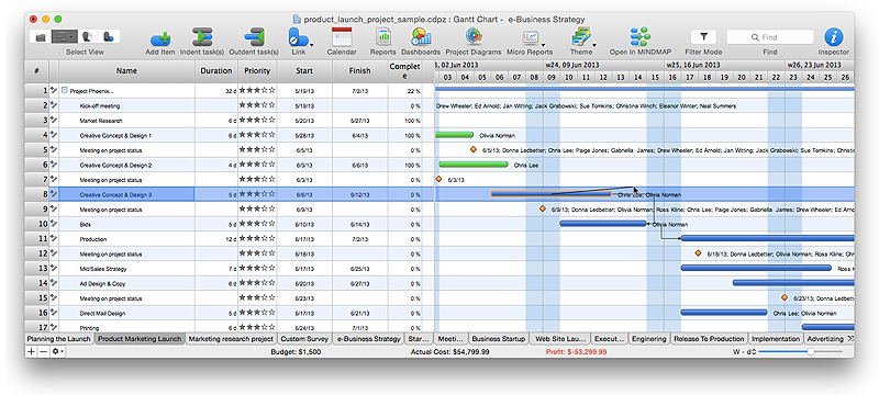 How to Shift Dates in ConceptDraw PROJECT