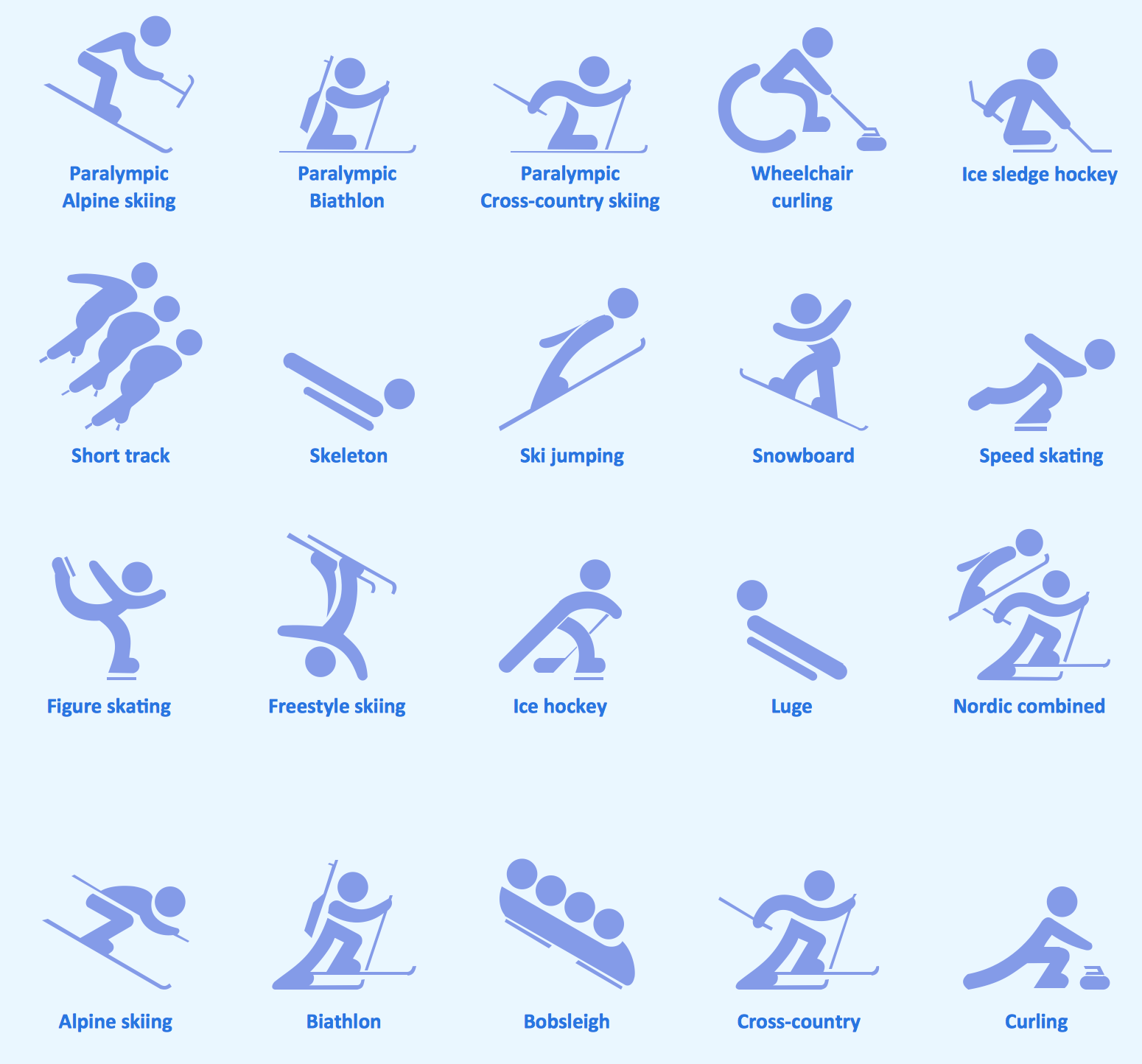 Sport pictograms. Olympic Games *