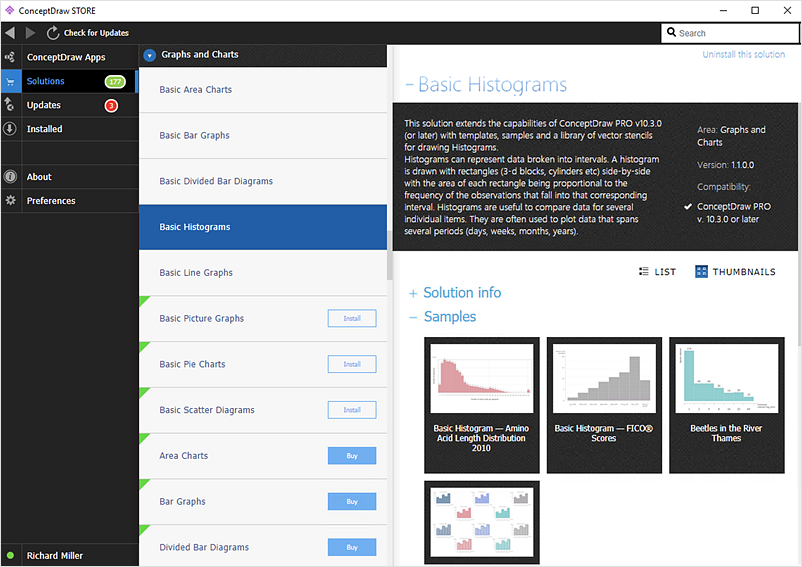 ConceptDraw STORE User Interface