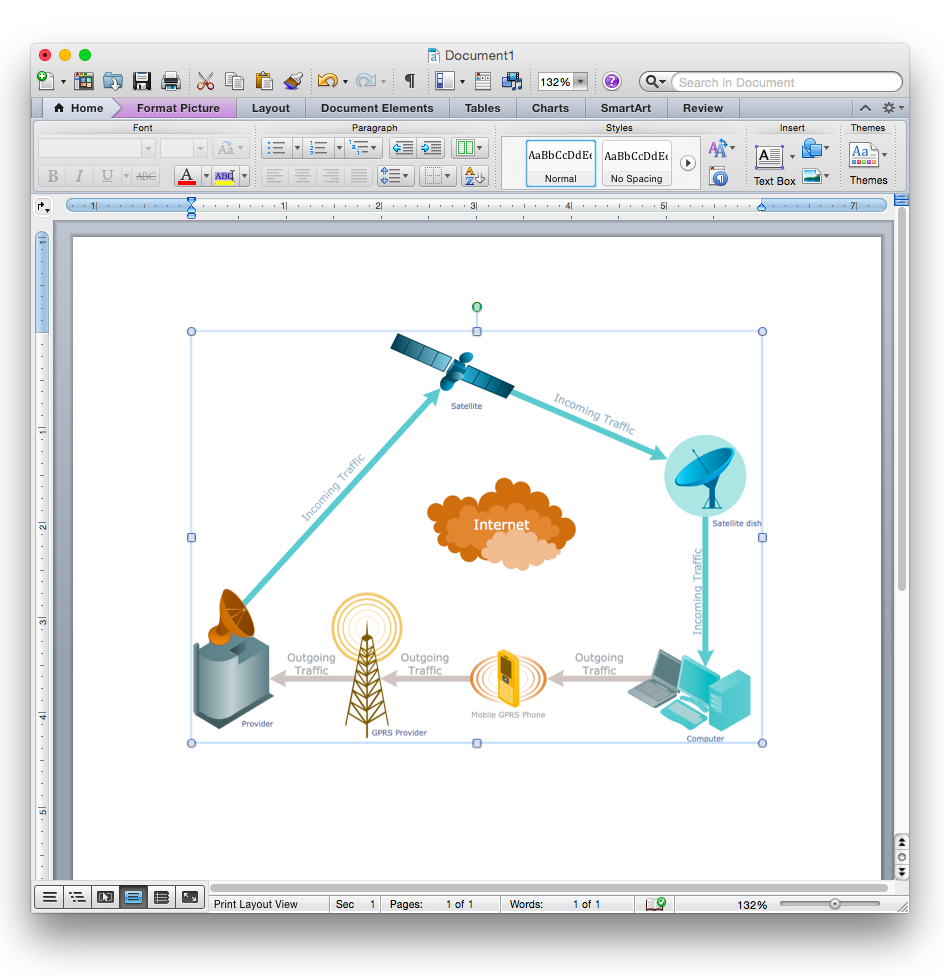 network diagram template word