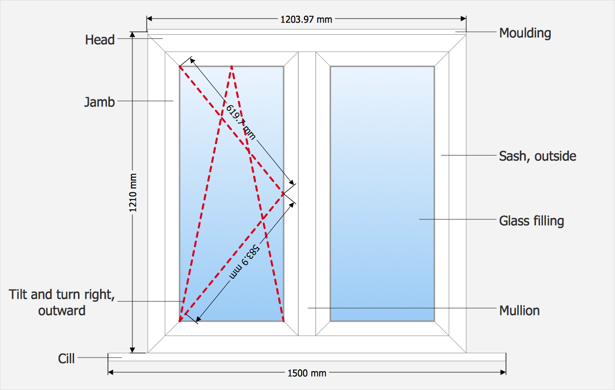 How to Draw Tilt and Turn Windows