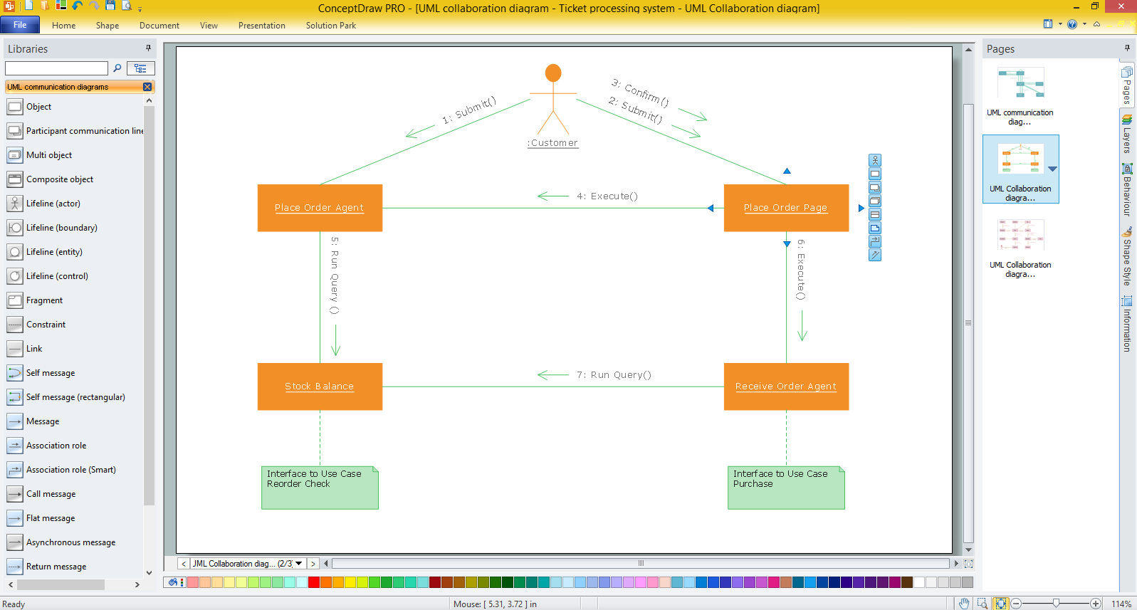 Uml Collaboration Diagram Uml2 0 Professional Uml Dra - vrogue.co