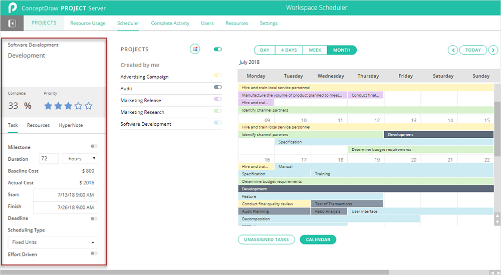 How to View Tasks of Multiple Projects Using Scheduler *