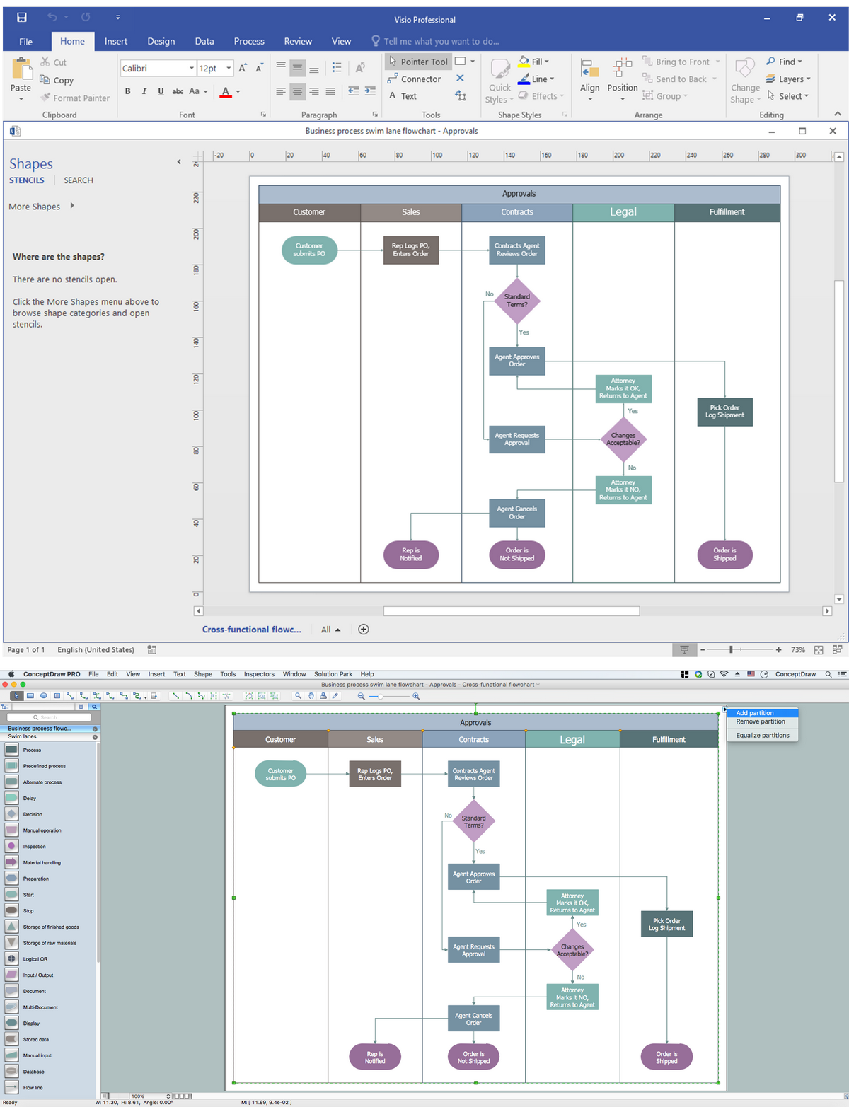 Visio Files and ConceptDraw Visio Files and ConceptDraw