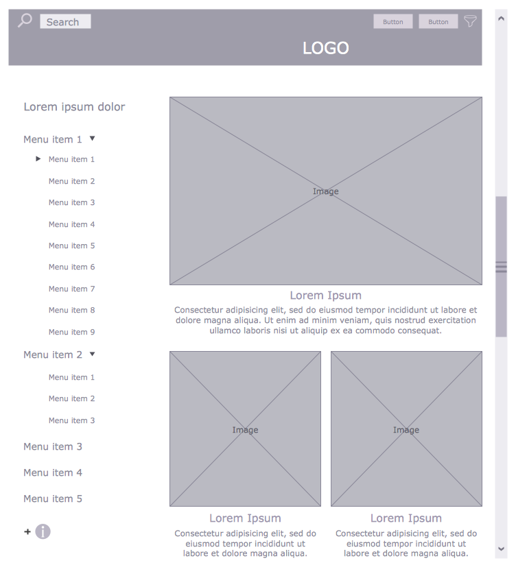 Online Shop Wireframe Online Shop Wireframe