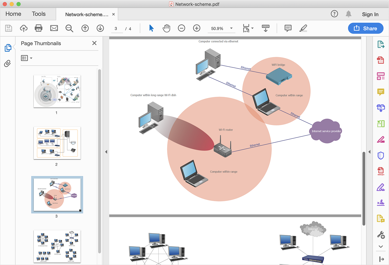 How To Convert a Wireless Network Diagram to Adobe PDF