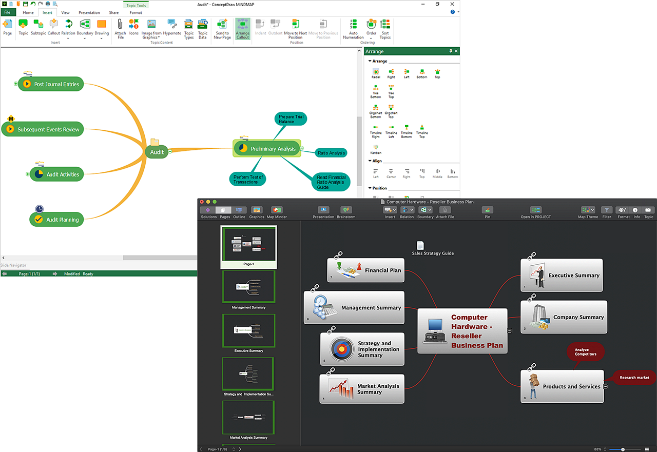 ConcepDraw MINDMAP Data Sheet