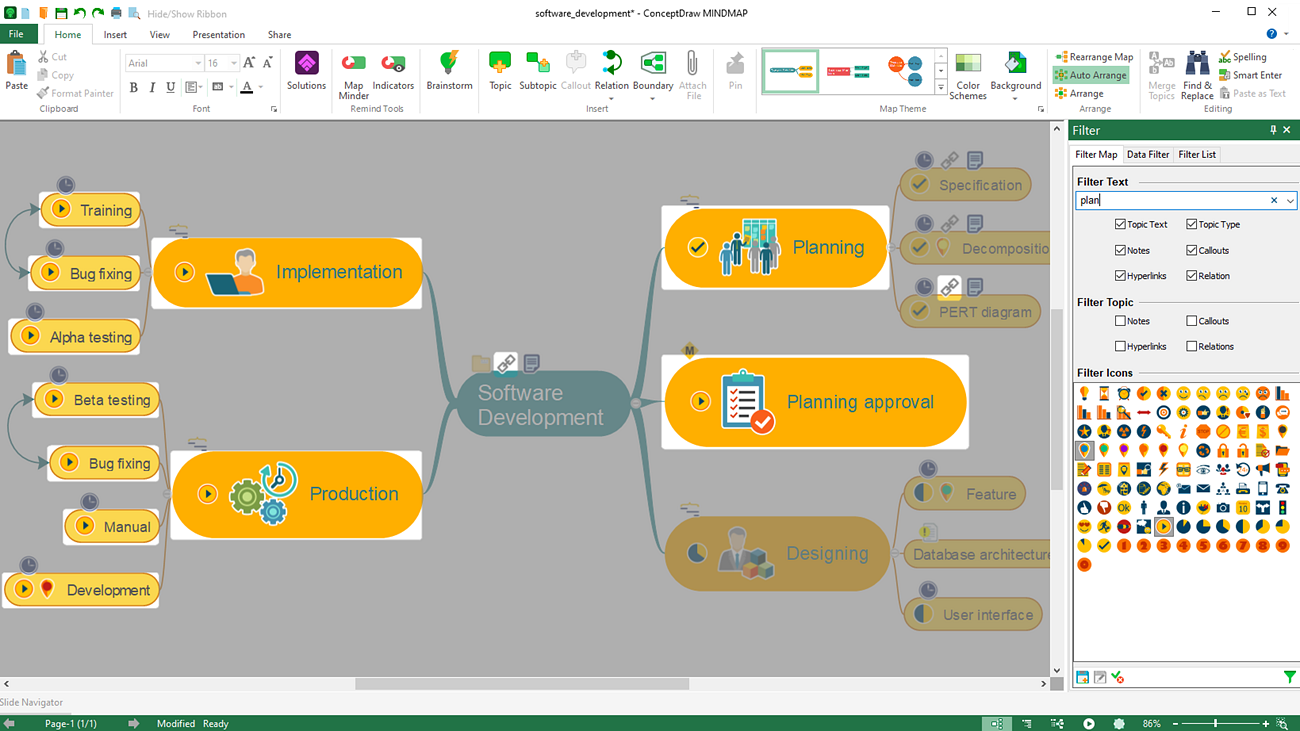 conceptdraw-mindmap-filters