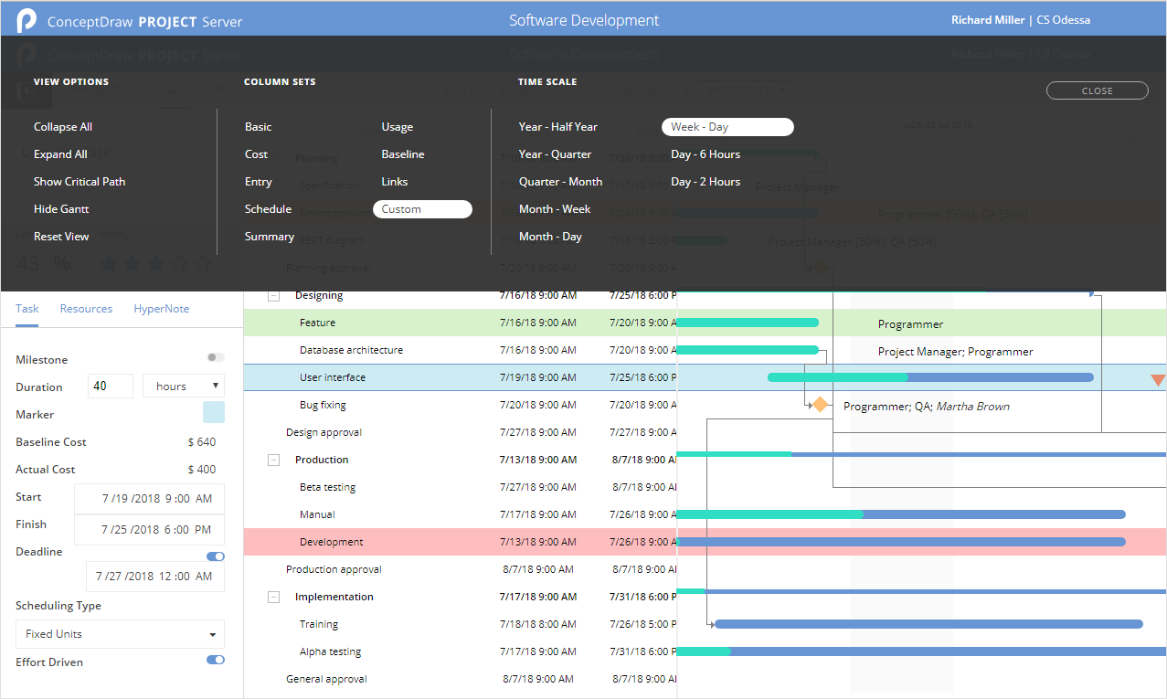 conceptdraw-project-server-features