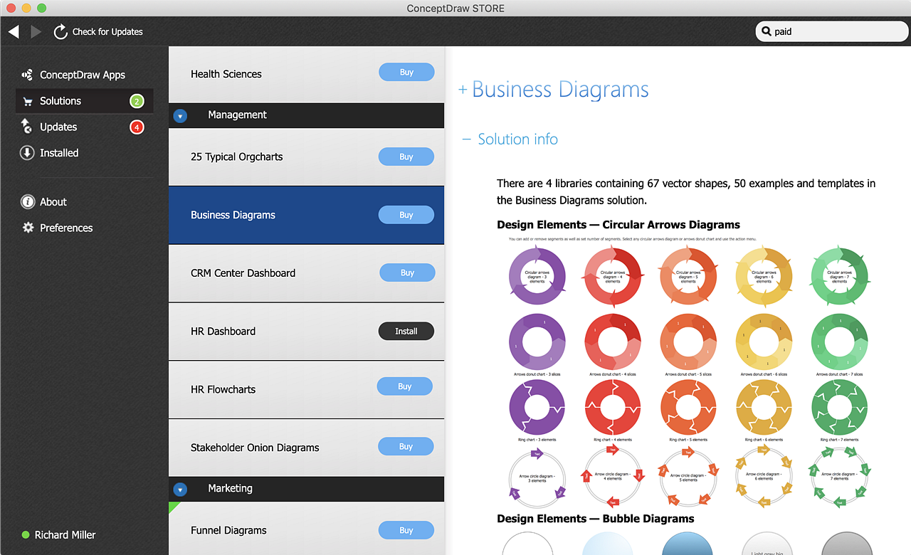 ConceptDraw OFFICE Download Manager ConceptDraw STORE