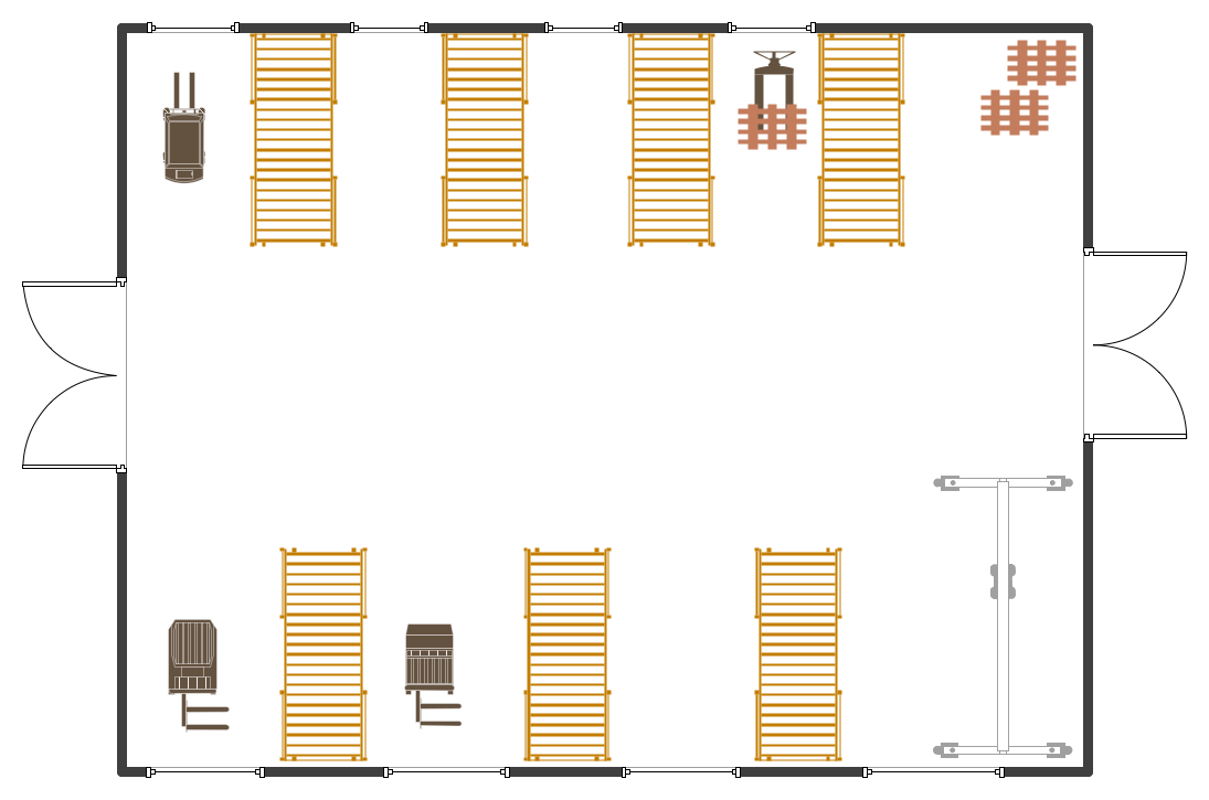 ConceptDraw Samples  Building plans — Plant layout