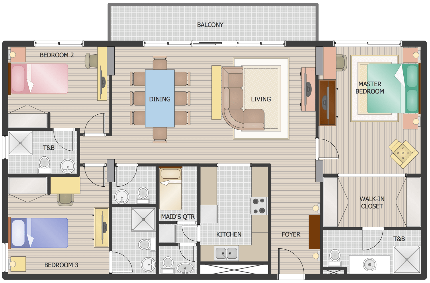 ConceptDraw Samples | Building plans — Floor plans