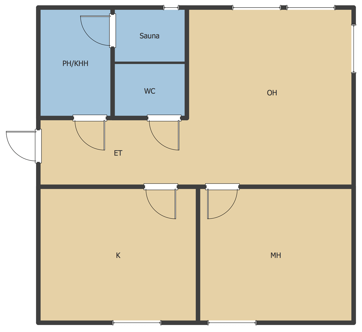 ConceptDraw Samples | Building plans — Floor plans
