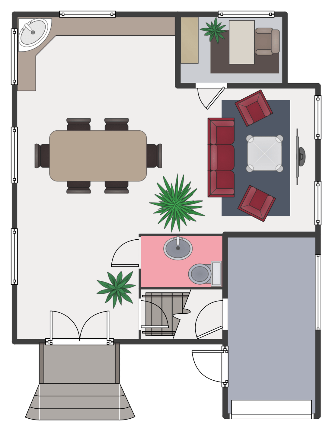 ConceptDraw Samples | Building plans — Floor plans