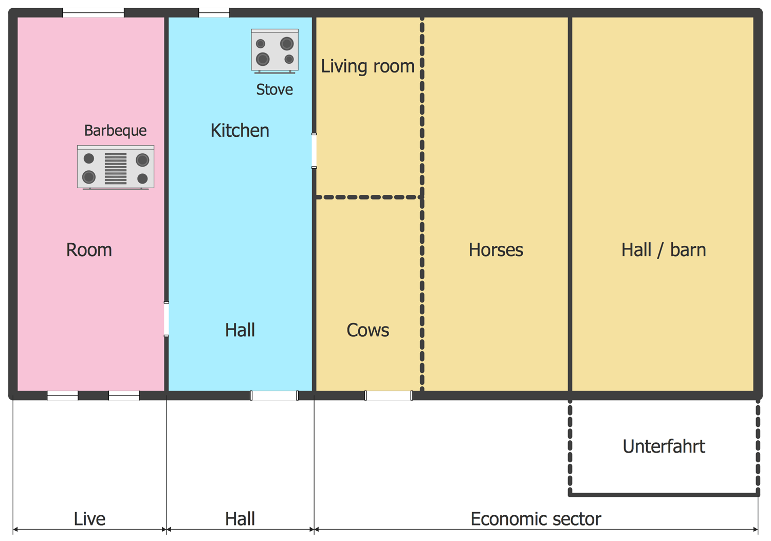 ConceptDraw Samples | Building plans — Floor plans