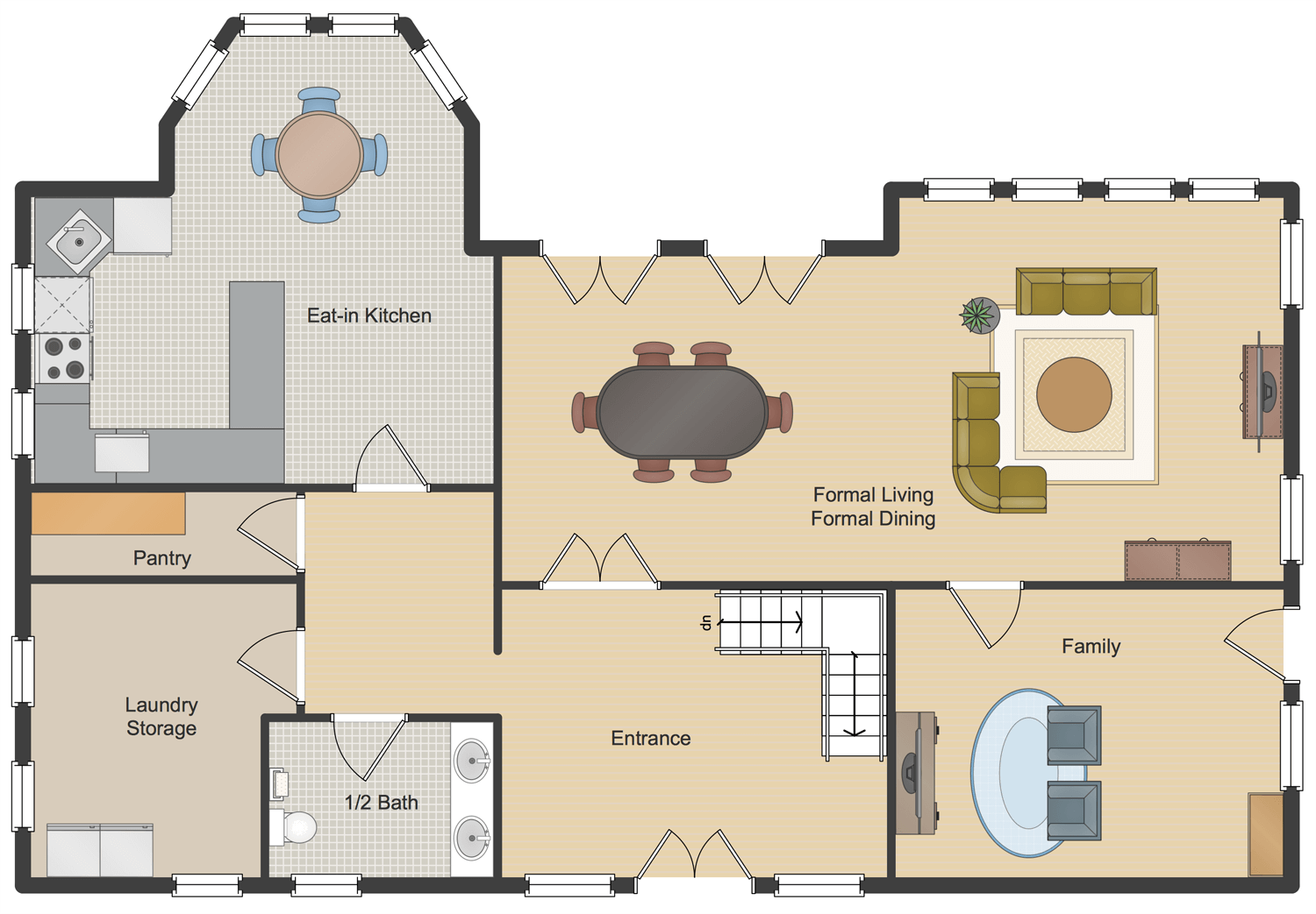 ConceptDraw Samples | Building plans — Floor plans