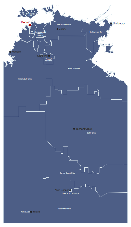 ConceptDraw Samples | Maps — Australia Map