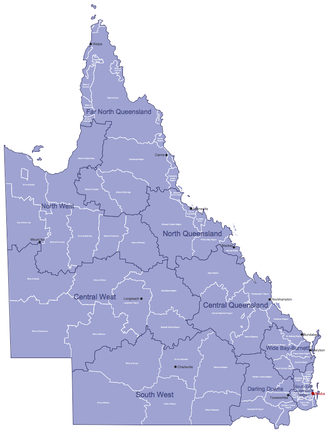 ConceptDraw Samples | Maps — Australia Map
