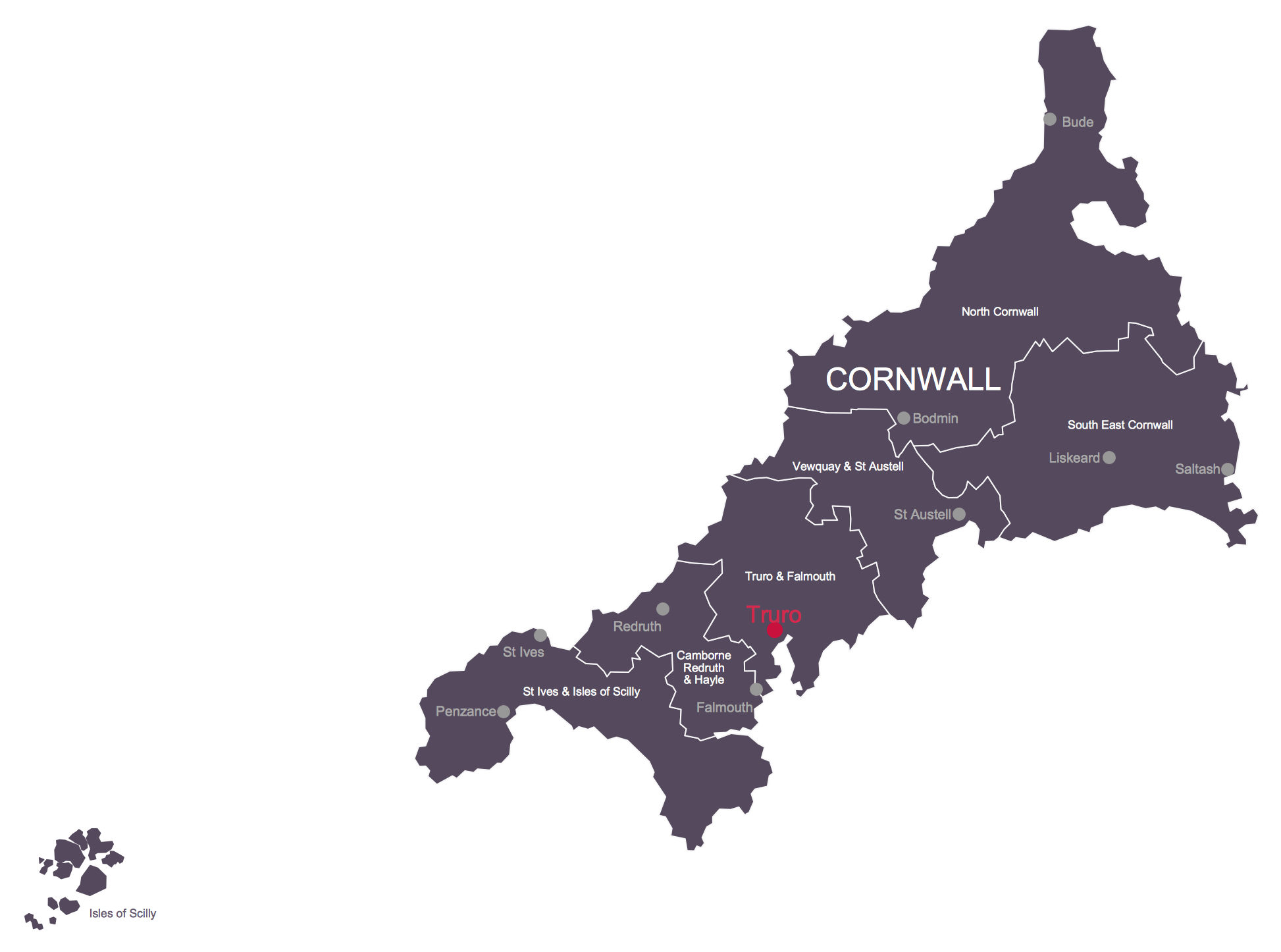 ConceptDraw Samples | Maps — UK Map