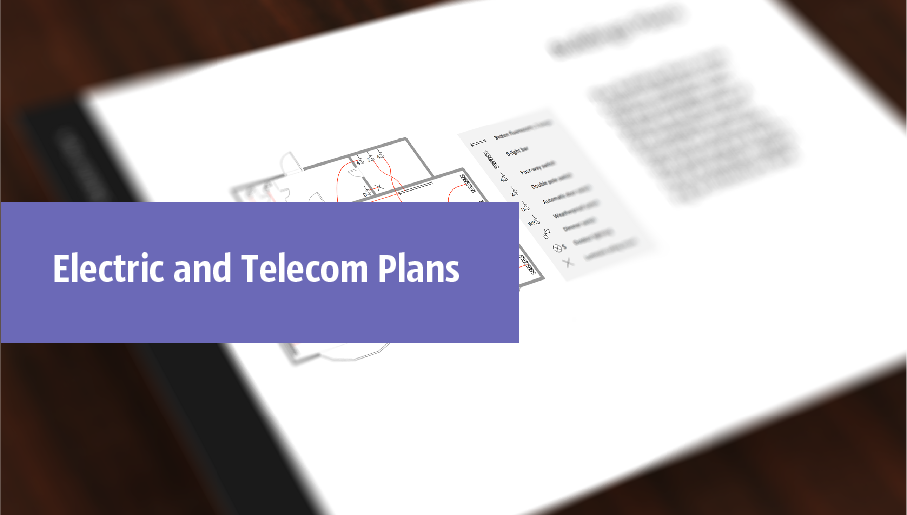 electric floor plan, telecom floor plan