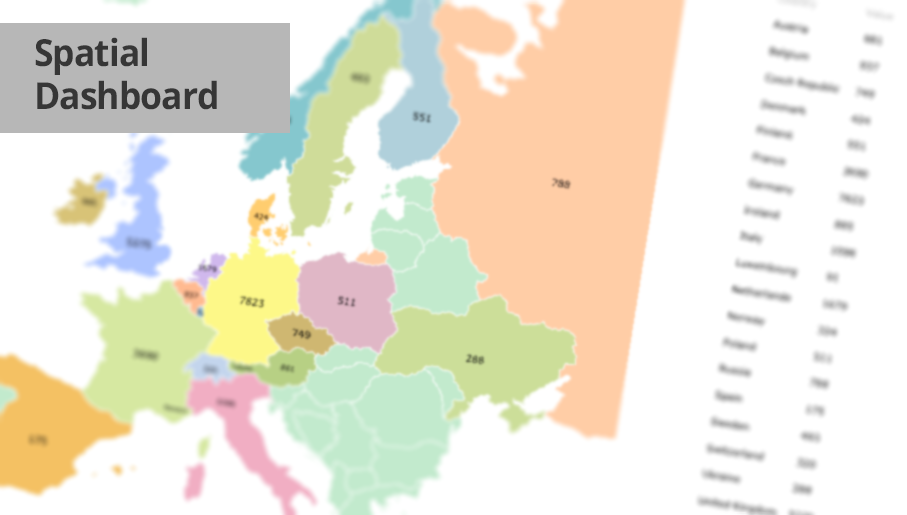 spatial dashboard, spatial information visualization