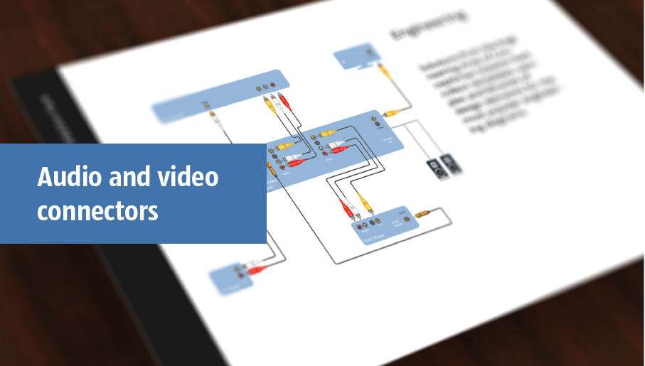 hook up diagram, s video connection, audio video connections, video connectors, audio connectors  