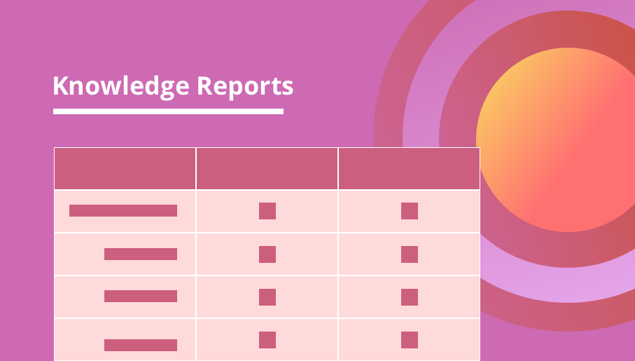 knowledge reports, project management, project reports