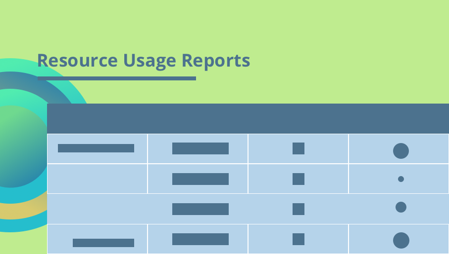 resource usage reports, project management, project report