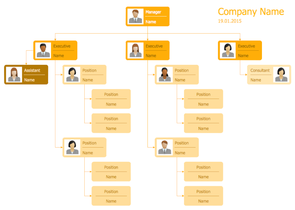 Typical Organizational Chart Of A Company