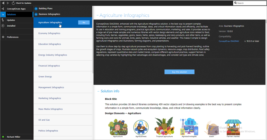 Agriculture Infographics solution — Buy