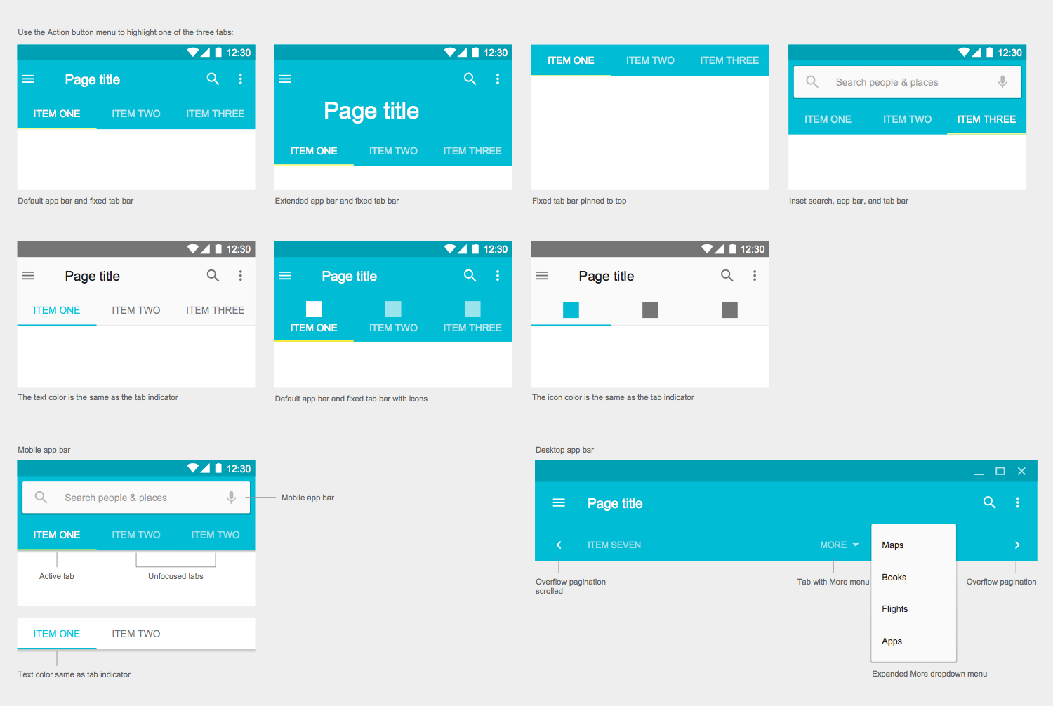 Design Elements — Android tabs