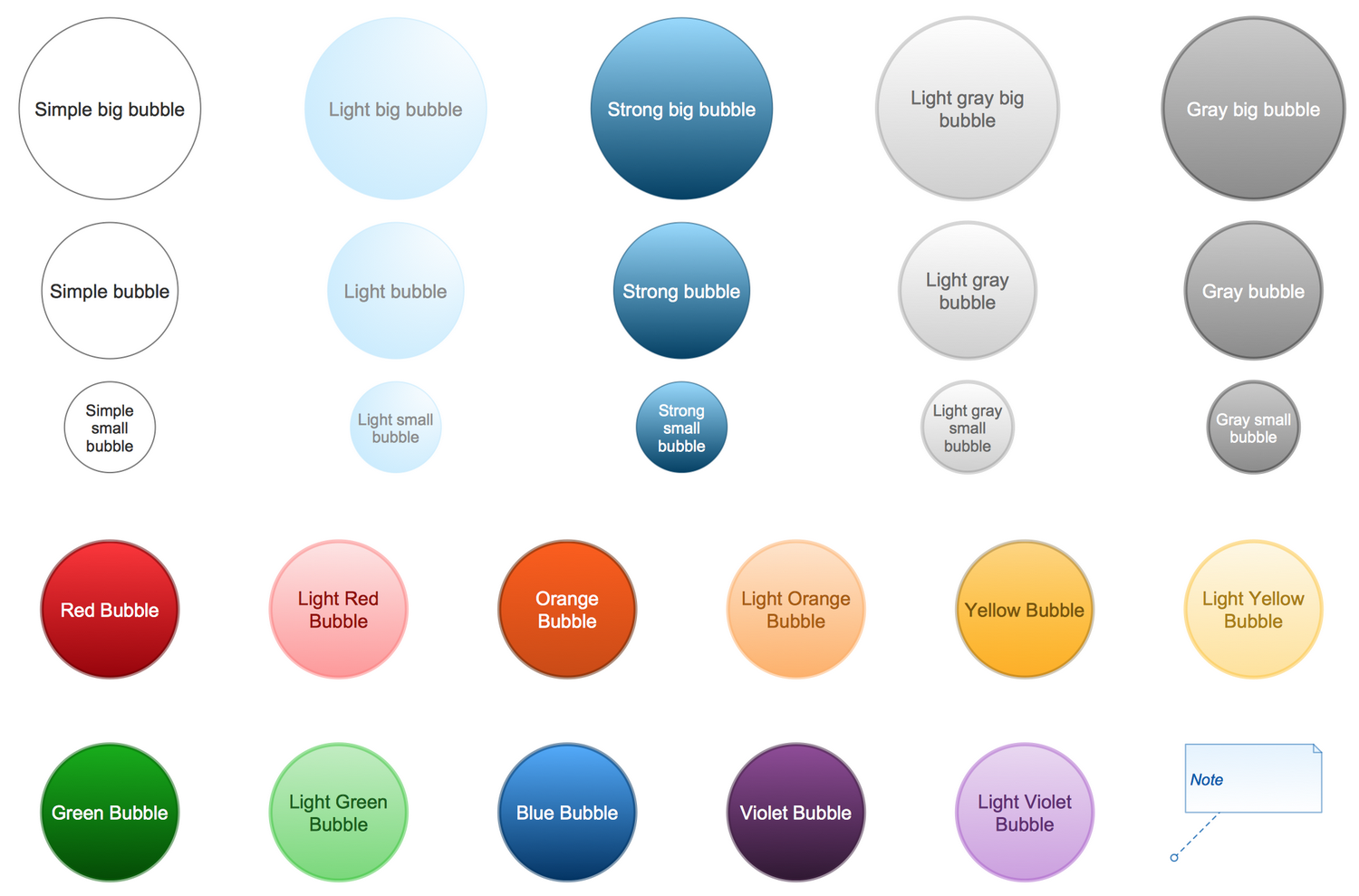 Design Elements — Bubble Diagrams
