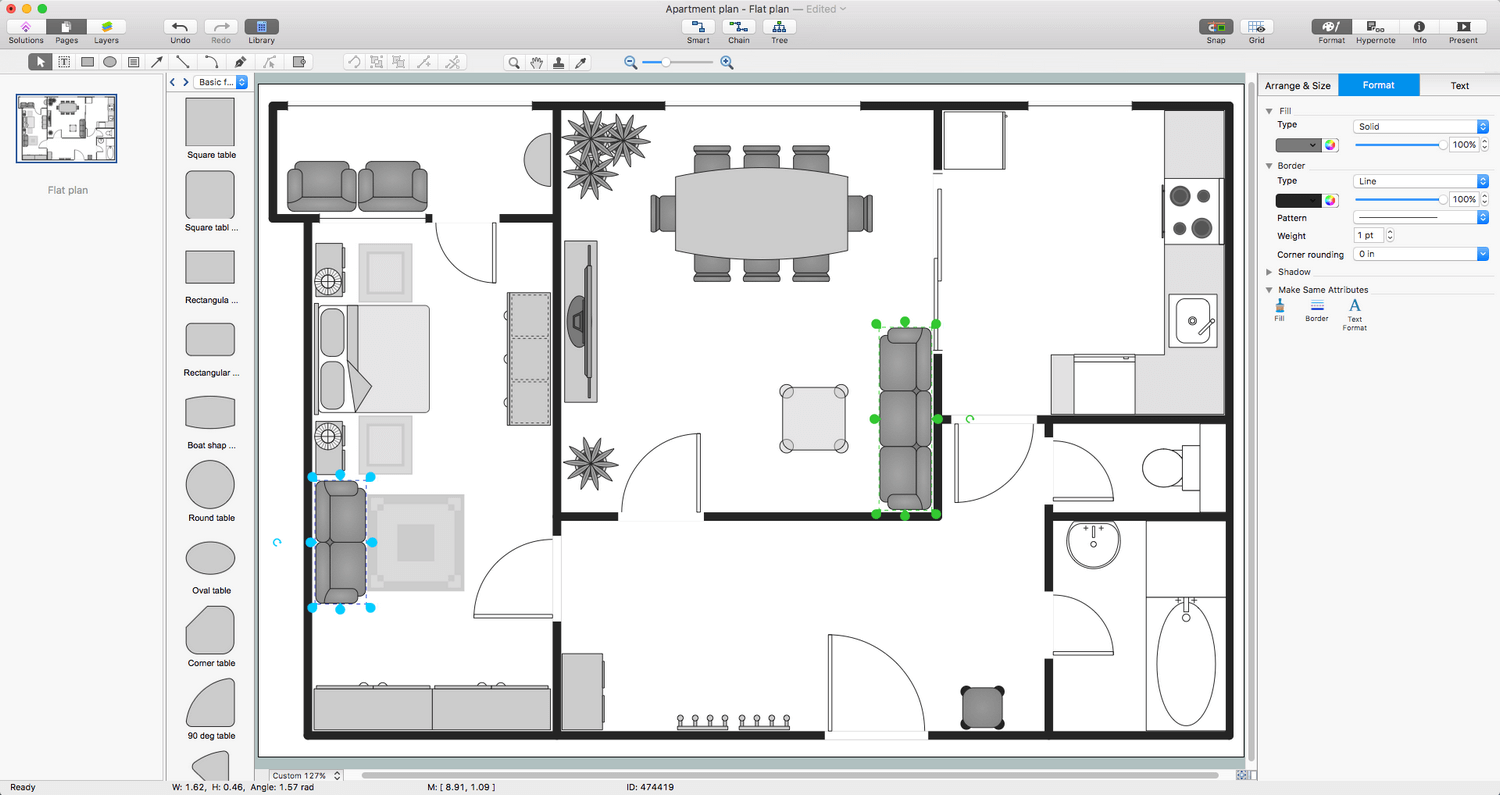 Basic Floor Plans Solution for Apple macOS