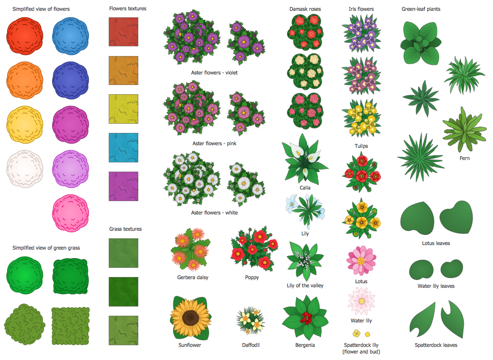 Design Elements Landscape & Garden — Flowers and Grass