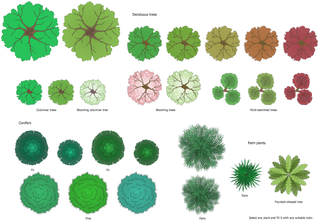 Design Elements Landscape Garden — Transparent Trees