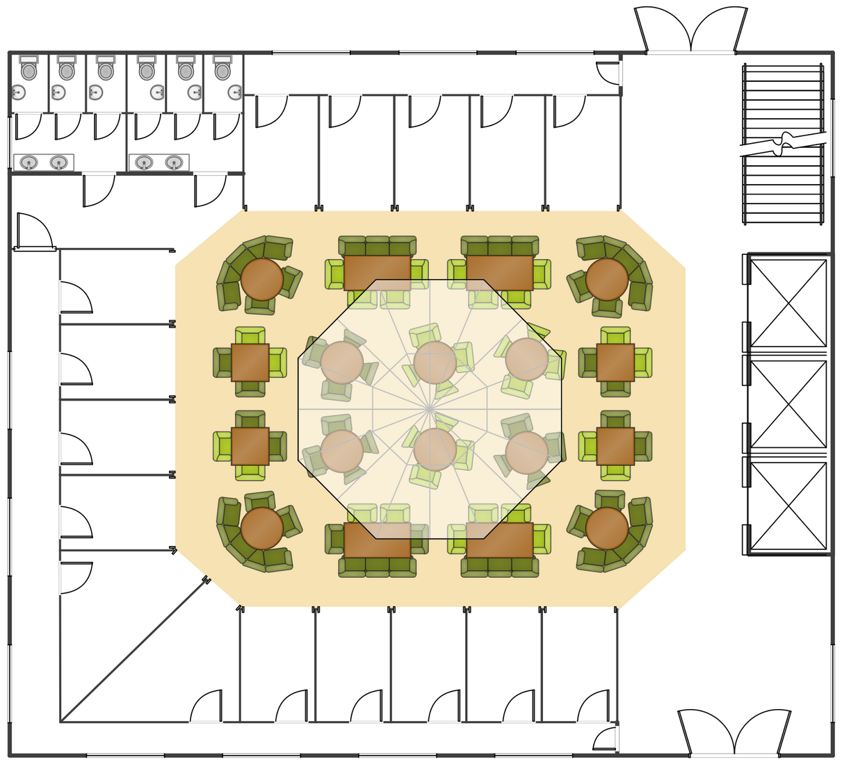 Food Court Floor Plan