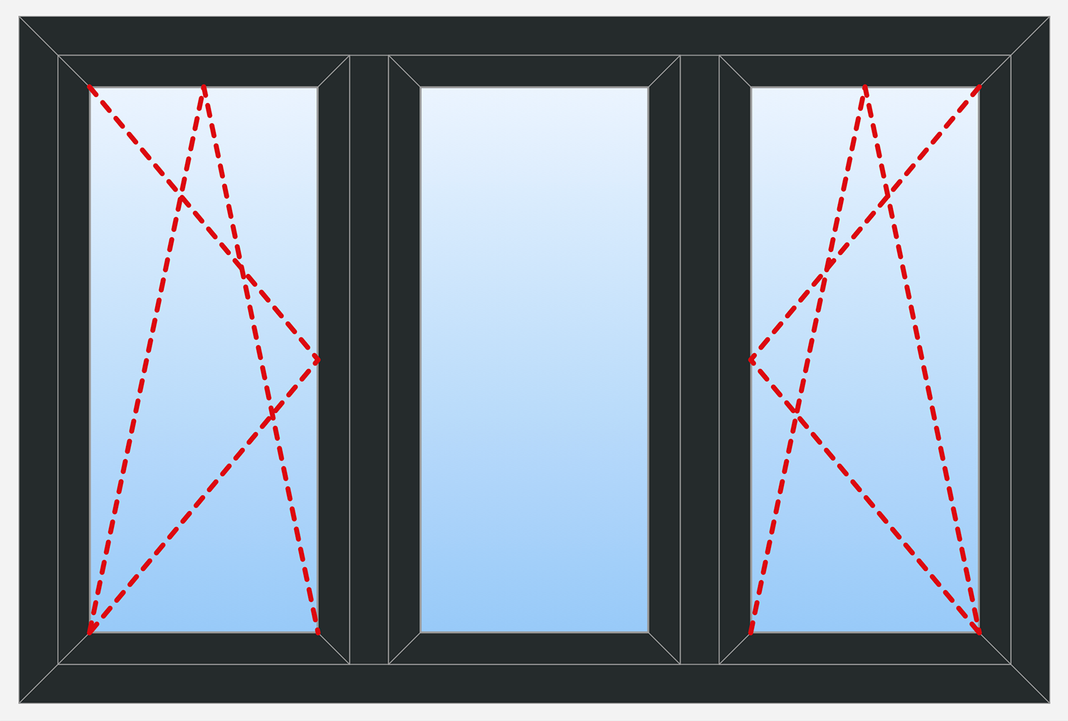 3 Panels Outside