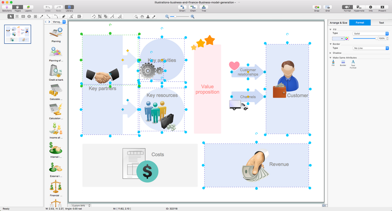 Business and Finance Illustration Solution for macOS