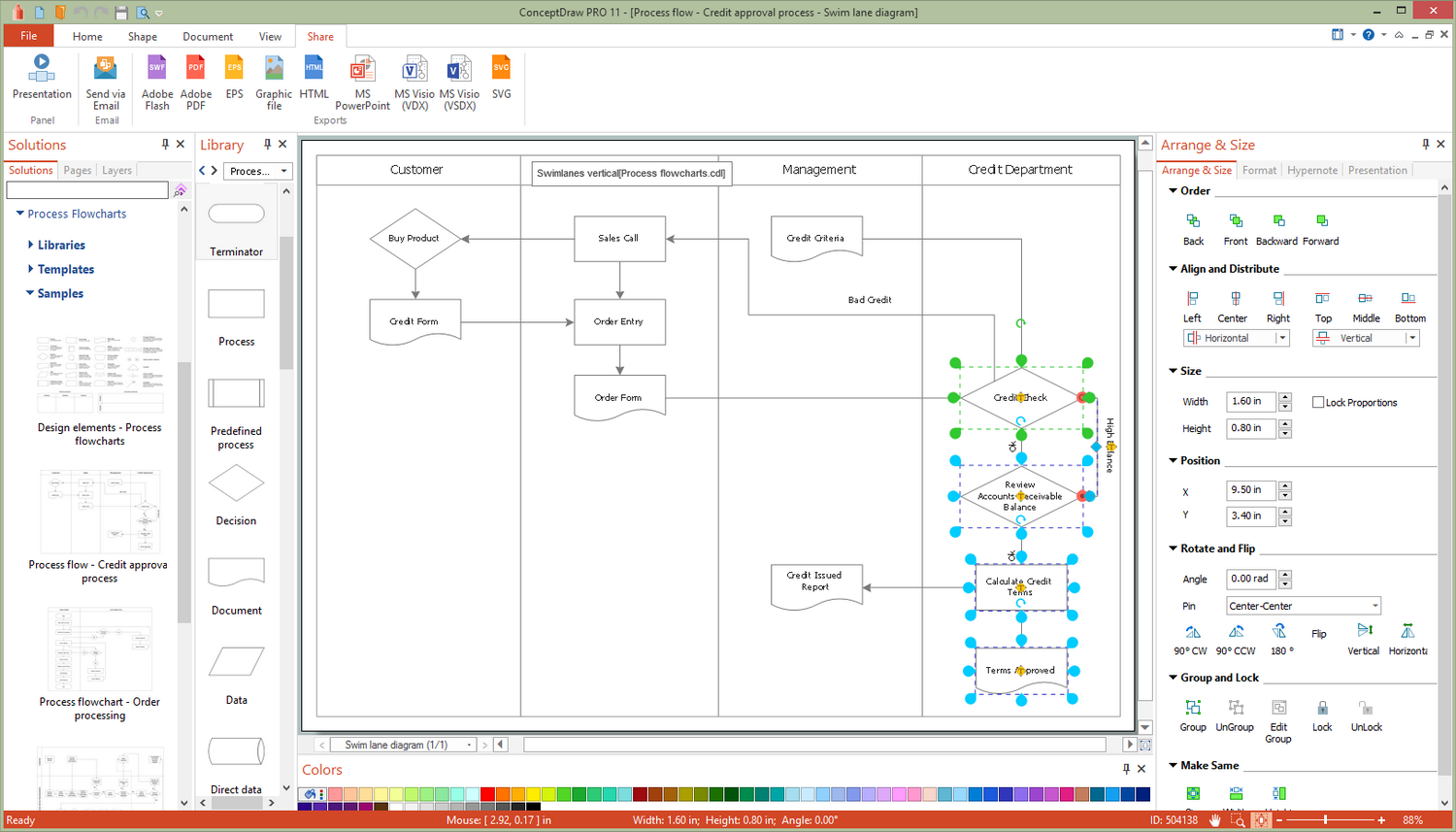 Process Flowcharts Solution for Microsoft Windows