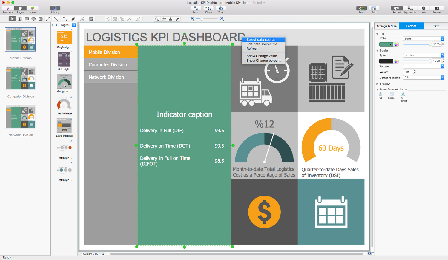 Logistics Dashboard Solution for macOS