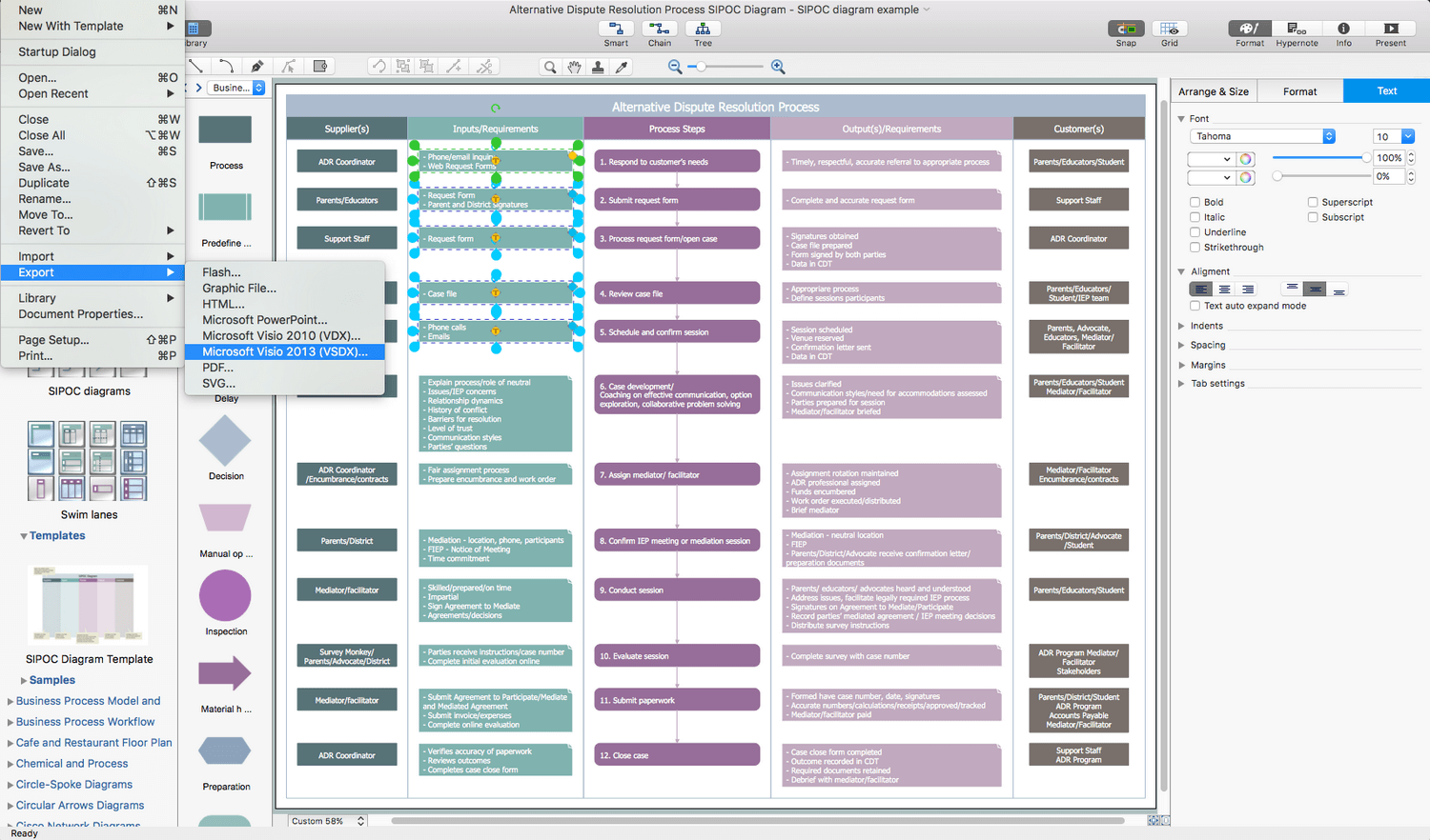 Business Process Diagram Solution for Apple OS X