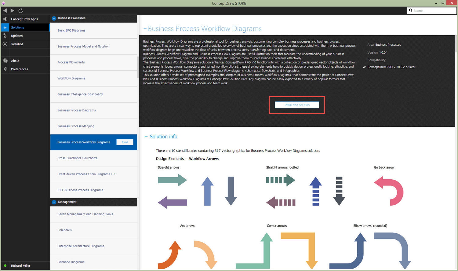 Business Process Workflow Diagrams Solution - Install