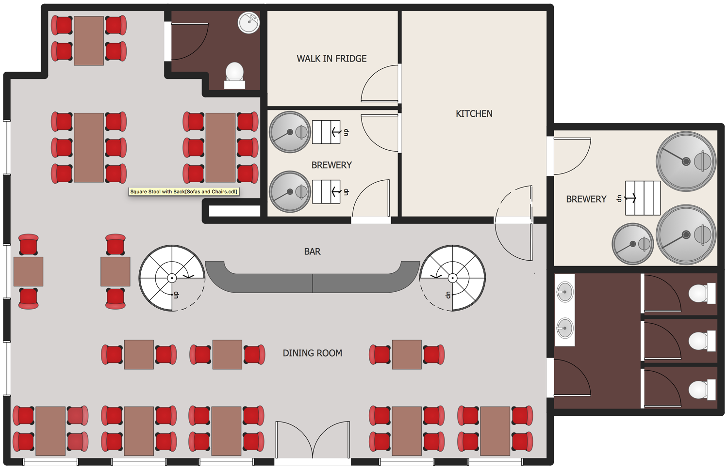 cafe layout ideas