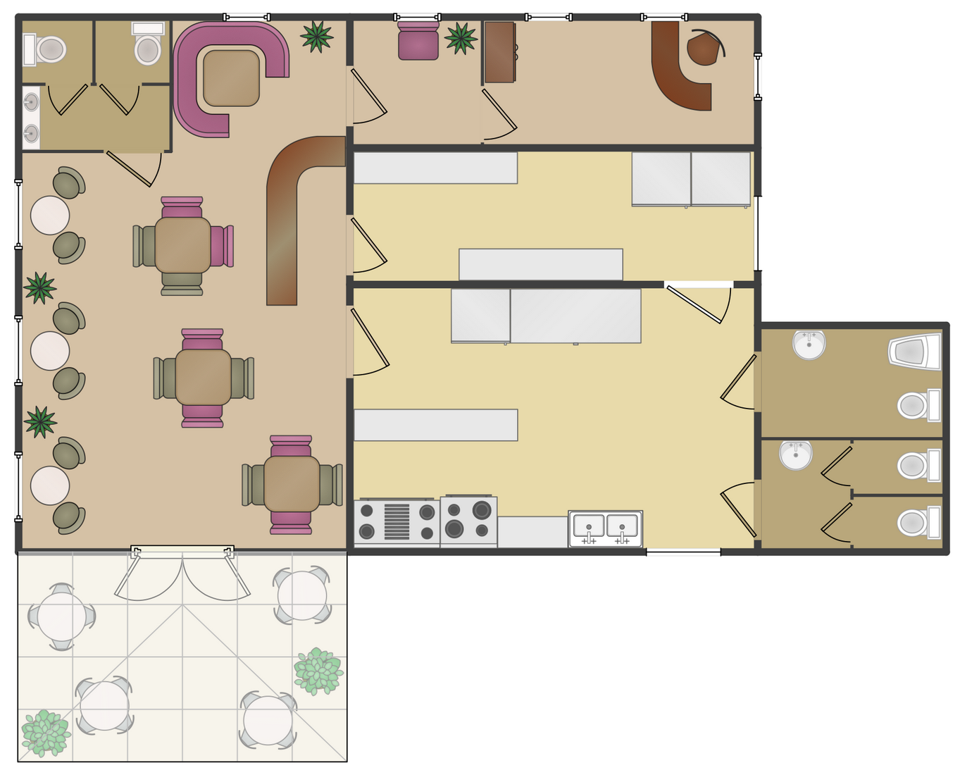 cafe layout ideas